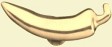 solid brass chili pepper knob