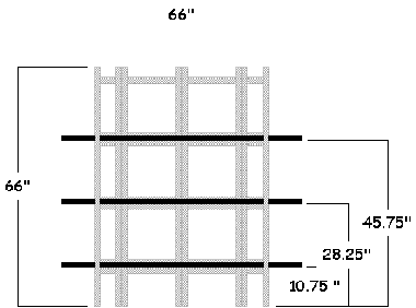 Garden Screen dimensions.