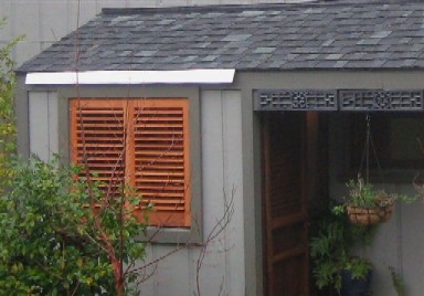 Plantation Shutters used as Exterior Shutters