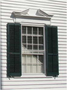 exterior shutters on the Cape May County Court House