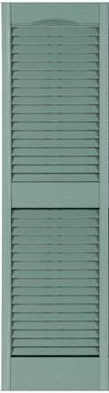 12'' x 39'' Exterior Plastic Louvered Shutter   - Free Shipping !