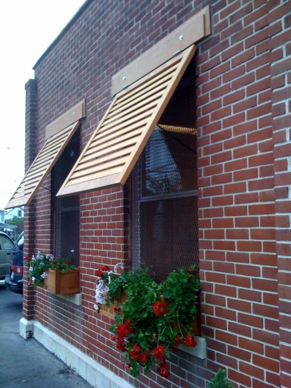 Wood Window Awnings