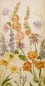 English Cottage Garden #3 - Hand Printed Fabric - can be customized