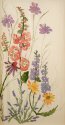 English Cottage Garden #4 - Hand Printed Fabric - can be customized