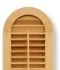 arched interior shutters