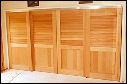 Sliding Closet Doors made from Spanish Cedar 