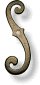 Caribbean S-curve shutter made from cast aluminum alloy - finished black.
