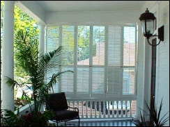 Operable Louvered Porch Shutters