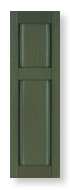 panel shutters with 60/40 split