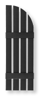 board and batter arched shutters