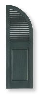 combination arched shutters