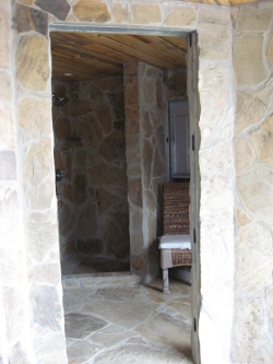 rough stone opening for doors