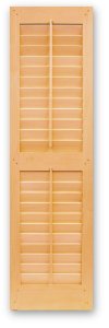 Interior and Exterior Shutters with Operable 2.1/2'' Plantation Louvers