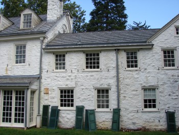 The General Maxwell Headquarters at Valley Forge national Park prior to Kestrel Exterior Shutter Restoration
