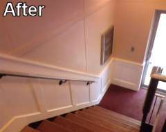 DIY Wainscot - after photo