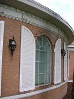 Arched Aluminum Hurricane Shutters