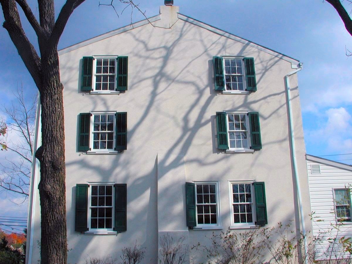 Exterior Shutters on a Bucks County farmhouse