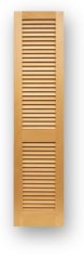 Closet door with fixed 1.7/8" Traditional louvers