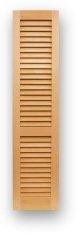 Closet door with fixed 2.1/2" Plantation louvers