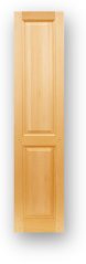Closet door with Colonial raised panel.