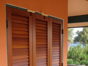 Custom sized louvered doors