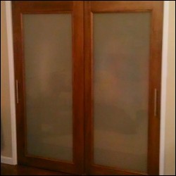 Frosted Glass Sliding Doors