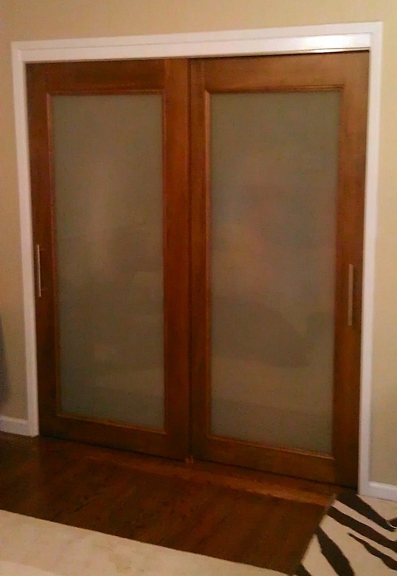 Frosted Glass Sliding Doors