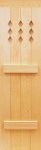 European Board & Batten with diamond cut-out