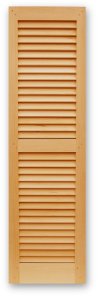 Interior and Exterior Shutters with 1.7/8'' Fixed Traditional Louvers