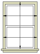 Where to measure for an outside mount for wood shutters.